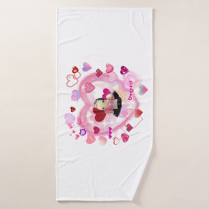 Cute Ghost Maid Bath Towel