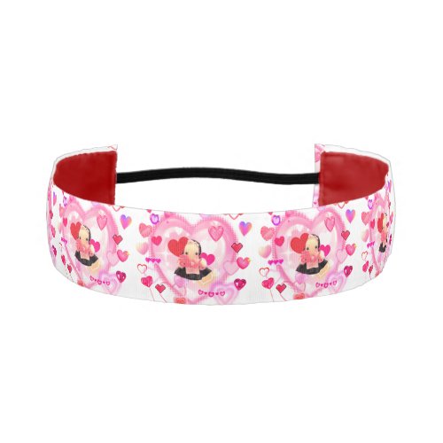 Cute Ghost Maid Design Athletic Headband