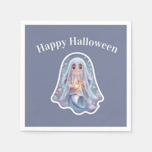 Cute Ghost Mermaid Napkins