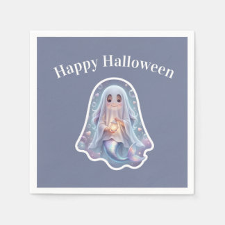 Cute Ghost Mermaid Napkins
