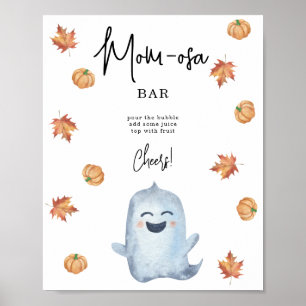 Cute ghost - mom-osa bar poster