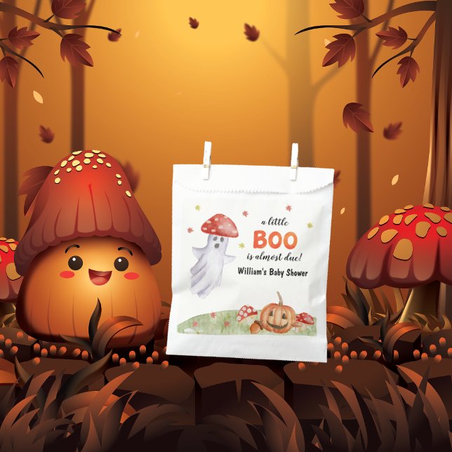 Cute Ghost Mushroom Halloween Baby Shower Favor Bag (Cute Ghost Mushroom Halloween Baby Shower Favor Bag)