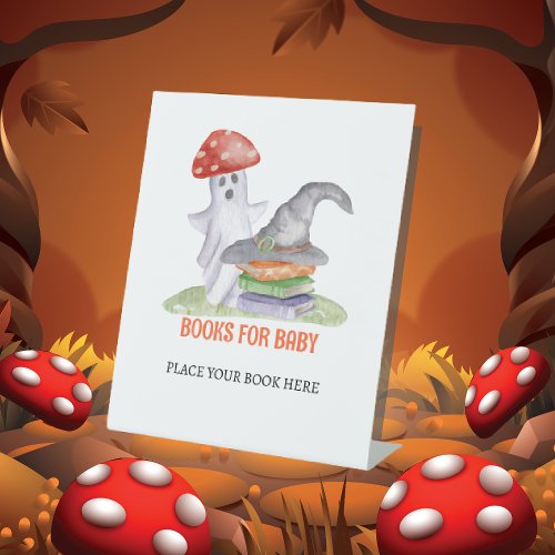 Cute Ghost Mushroom Halloween Books for Baby Sign 