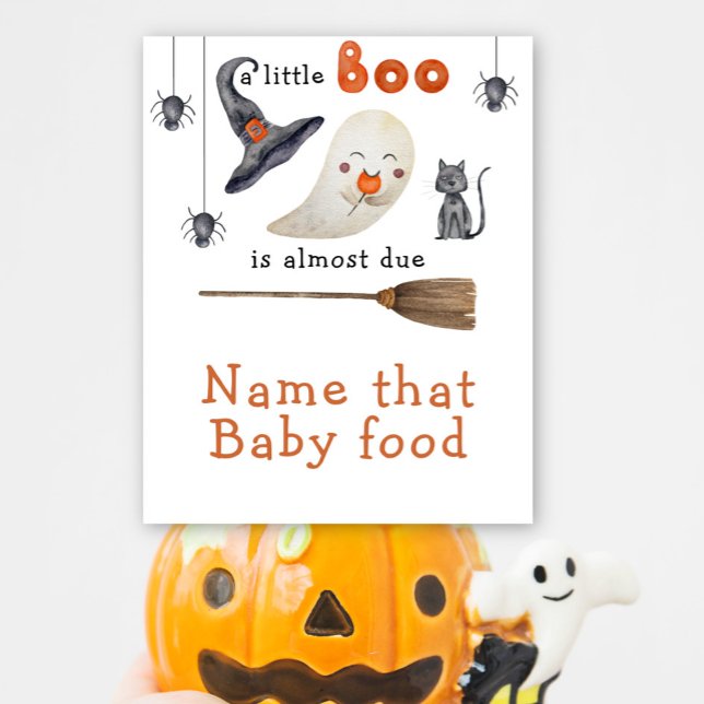 Cute ghost - Name that baby food Poster (Creator Uploaded)