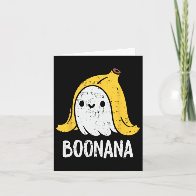 Cute Ghost Nana Halloween Costume Funny Kids Women Card (Front)