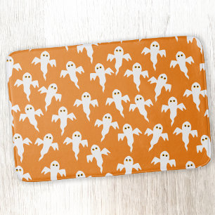 Cute Ghost Orange Bath Mat
