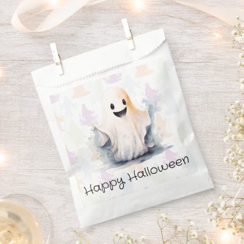 Cute Ghost Pastel Ghosts Happy Halloween Favor Bag