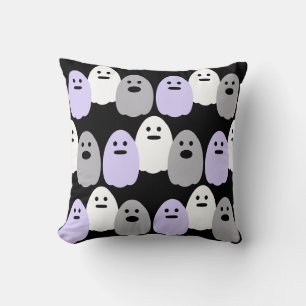 Cute Ghost Pattern Throw Pillow