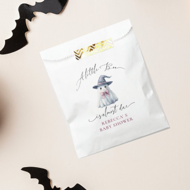 Cute Ghost Pumpkin Boo Halloween Baby Shower  Favor Bag (Creator Uploaded)