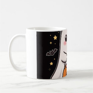 Cute Ghost Pumpkin Candy Bucket Coffee Mug