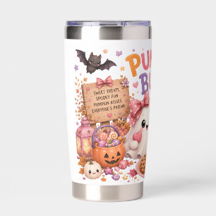 Cute Ghost Pumpkin Halloween Tumbler