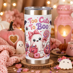 Cute Ghost Pumpkin Halloween Tumbler