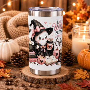 Cute Ghost Pumpkin Halloween Tumbler