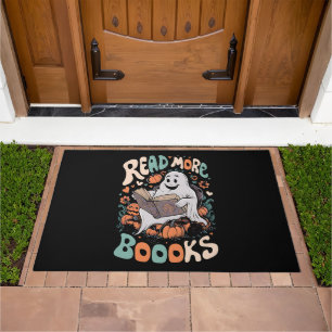 Cute Ghost Read More Books Teacher Halloween  Doormat