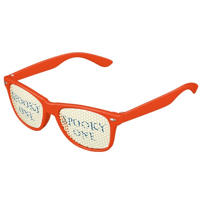 Cute Ghost Spooky One Halloween First Birthday Kids Sunglasses (Angled)