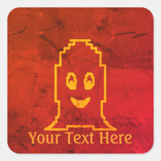 Cute Ghost & Spooky Season Fun Square Sticker