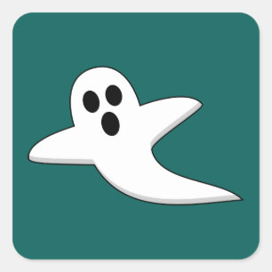 Cute Ghost Square Sticker