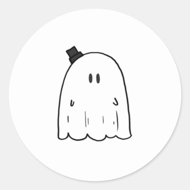 Cute Ghost Sticker (Front)