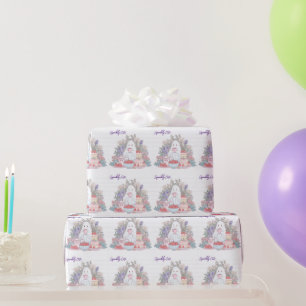 Cute Ghost Tea Party Wrapping Paper   Spooky Sweet