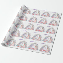 Cute Ghost Tea Party Wrapping Paper | Spooky Sweet