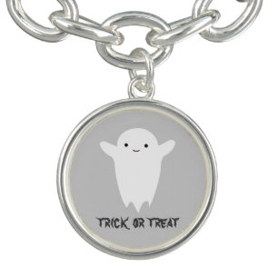 Cute Ghost - Trick or Treat Charm Bracelet