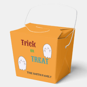 Cute Ghost Trick or Treat Halloween  Favor Boxes