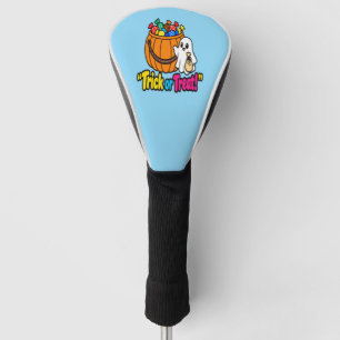 Cute Ghost Trick or Treat Halloween Pattern Phone Golf Head Cover