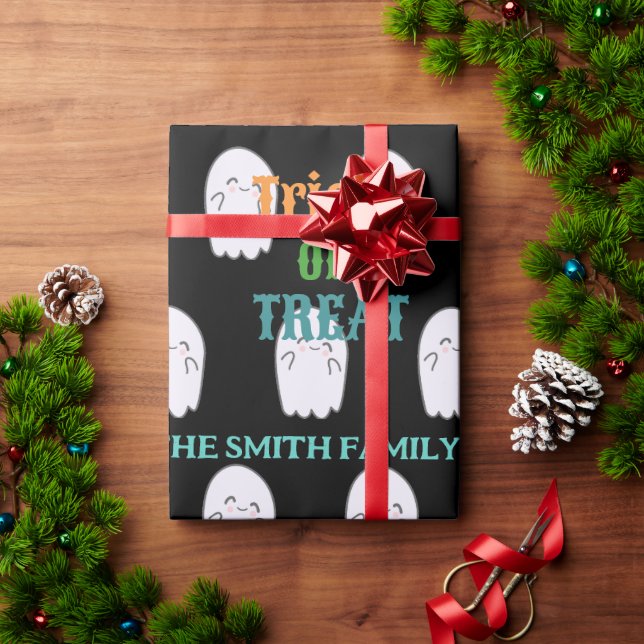 Cute Ghost Trick or Treat | Spooky Gift Wrap (Holiday Gift)