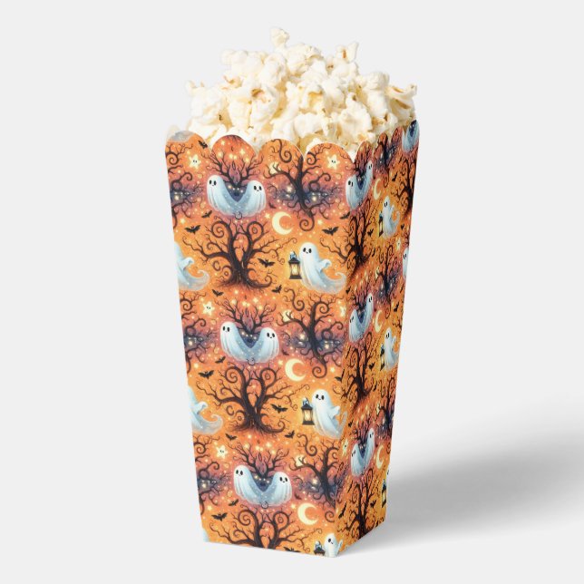 Cute Ghost, Twisted Trees, Moons and Bats Favor Boxes (Popped)