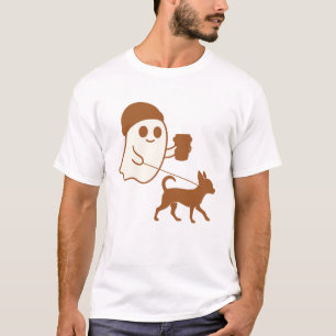 Cute Ghost Walking Chihuahua T-Shirt