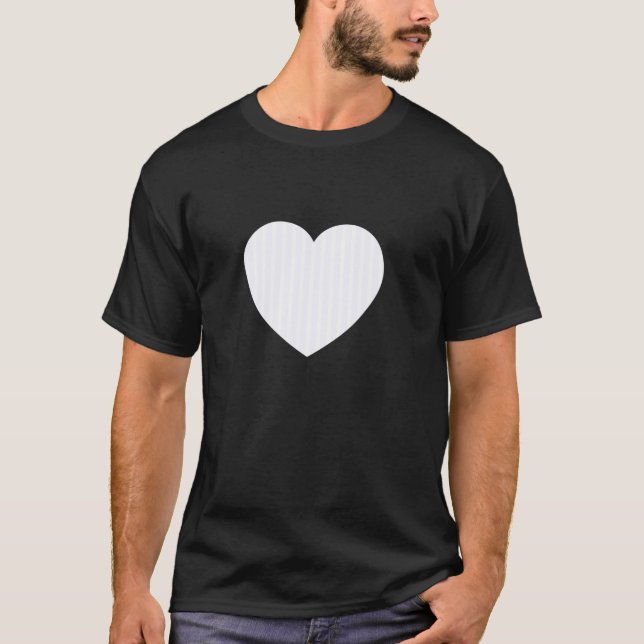 Cute Ghost White Stripes Vertical Lines Pattern Mi T-Shirt (Front)