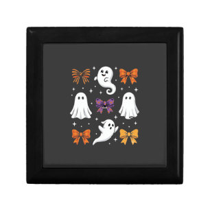 Cute Ghost with Bows Halloween Design_1 Gift Box