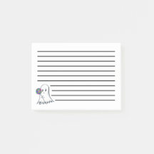 Cute Ghost with Lolipop Notes