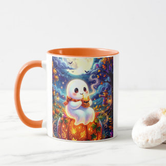 Cute Ghost with Witch's Brew Coffee Mug
