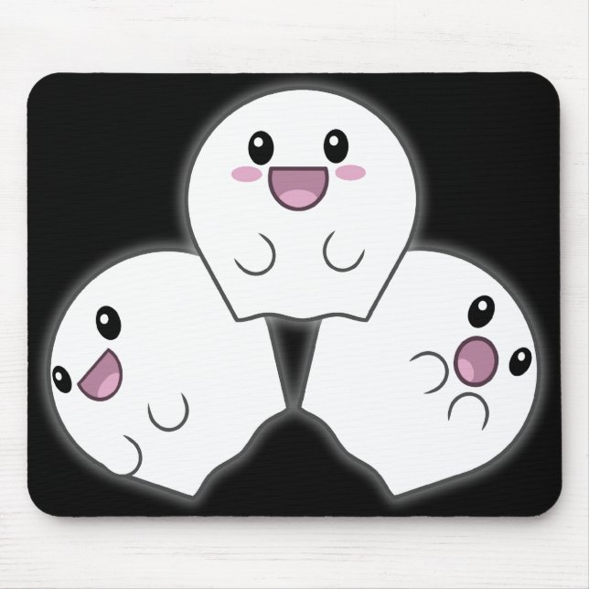 Cute Ghosties Mousepad (Front)