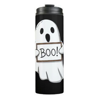 Cute Ghostly BOO Fun Thermal Tumbler