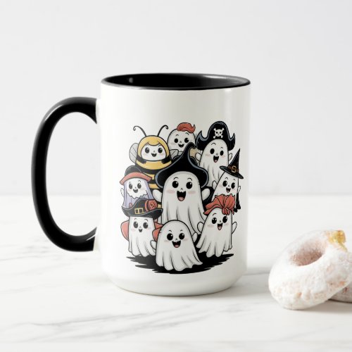 Cute Ghostly Mug Spooky Coffee Brew