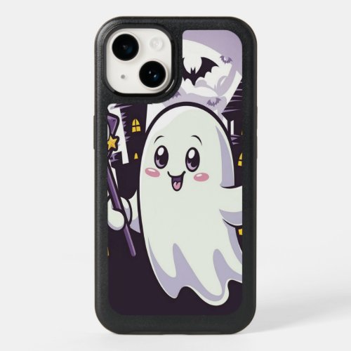 Cute Ghostly Poster with a Playful Twist OtterBox iPhone 14 Case