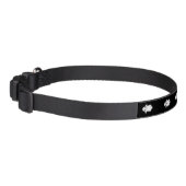 Cute Ghosts Black And White Halloween Spirits Pet Collar (Left)