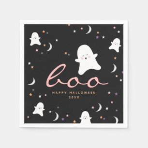 Cute Ghosts Boo Halloween  Napkins