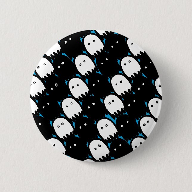 Cute Ghosts Button (Front)