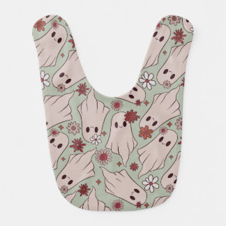 Cute Ghosts Halloween Baby Bib