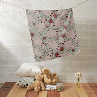 Cute Ghosts Halloween Baby Blanket