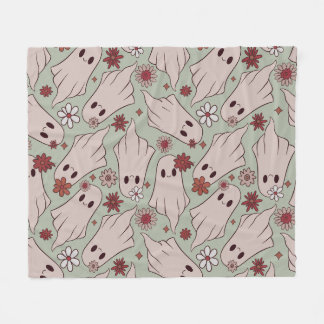 Cute Ghosts Halloween Fleece Blanket