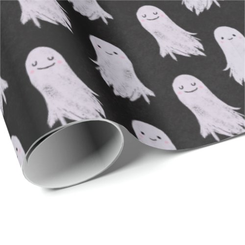 Cute Ghosts Pattern Halloween Wrapping Paper