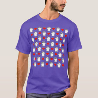 Cute Ghosts Pattern T-Shirt