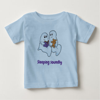 Cute ghosts reading together at Halloween Baby T-Shirt
