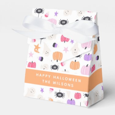 Cute Ghosts, Spiders, Candy & Pumpkins Halloween 
