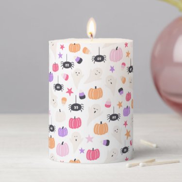 Cute Ghosts, Spiders, Candy & Pumpkins Halloween 