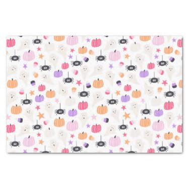 Cute Ghosts, Spiders, Candy & Pumpkins Halloween 